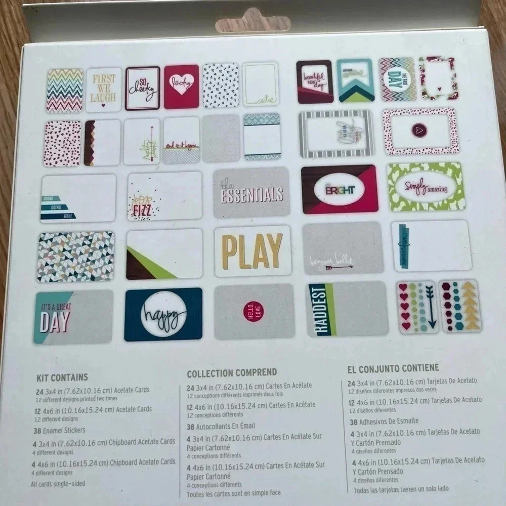 Becky Higgins Card Making Kit NEW Craft Bright Overlays Project Life - Picture 5 of 5